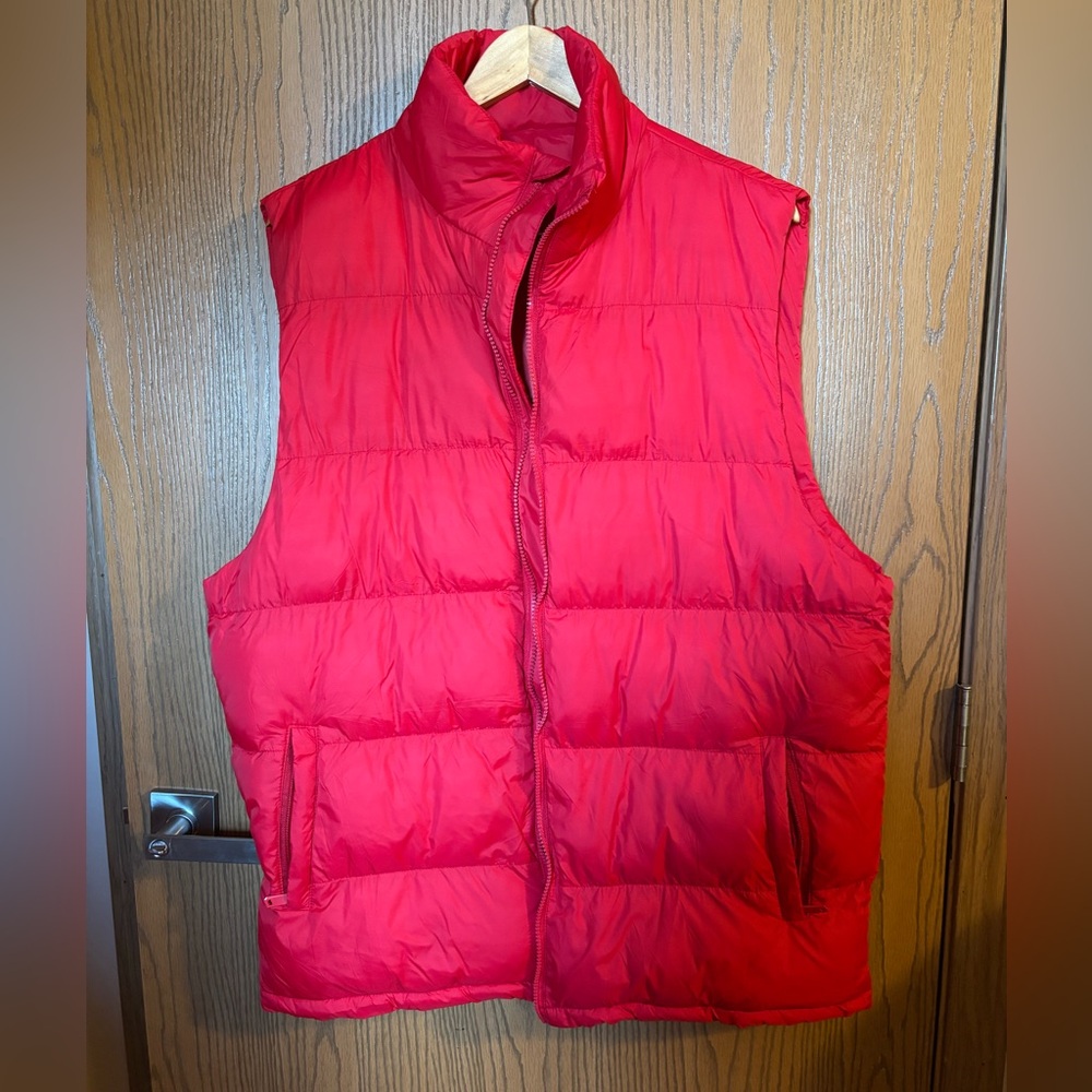 Amazon Men's Bold Red Quilted Vest
